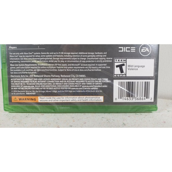 Mirror's Edge Catalyst Xbox One 2016 [Brand New] SEALED - Picture 3 of 4